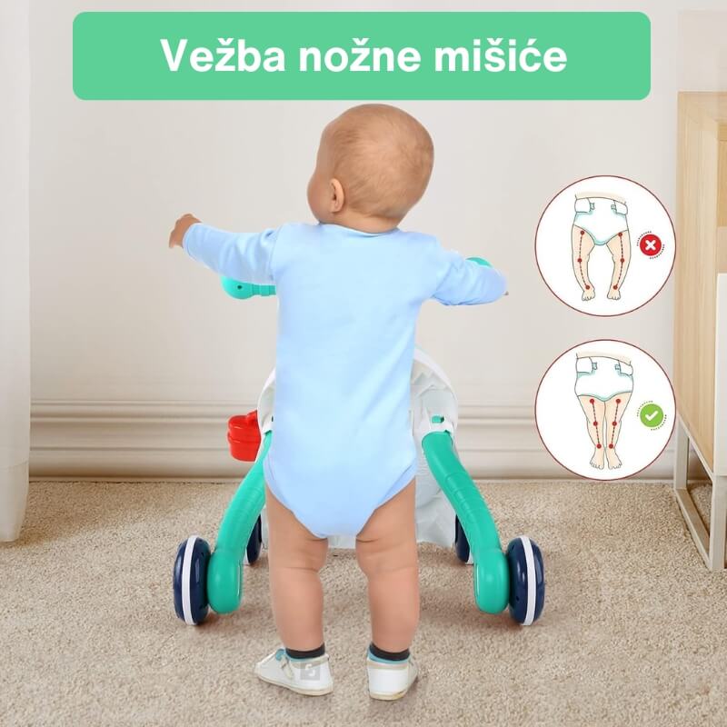 Aktivni sto i Hodalica za bebe 2u1