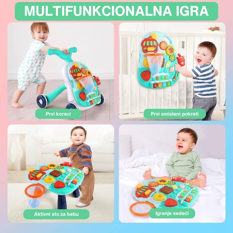 Aktivni sto i Hodalica za bebe 2u1