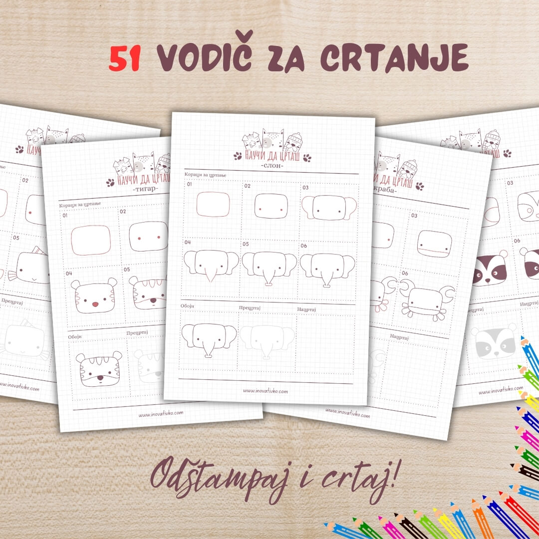Praktični vodič za jednostavno crtanje životinja - Nauči da crtaš životinje
